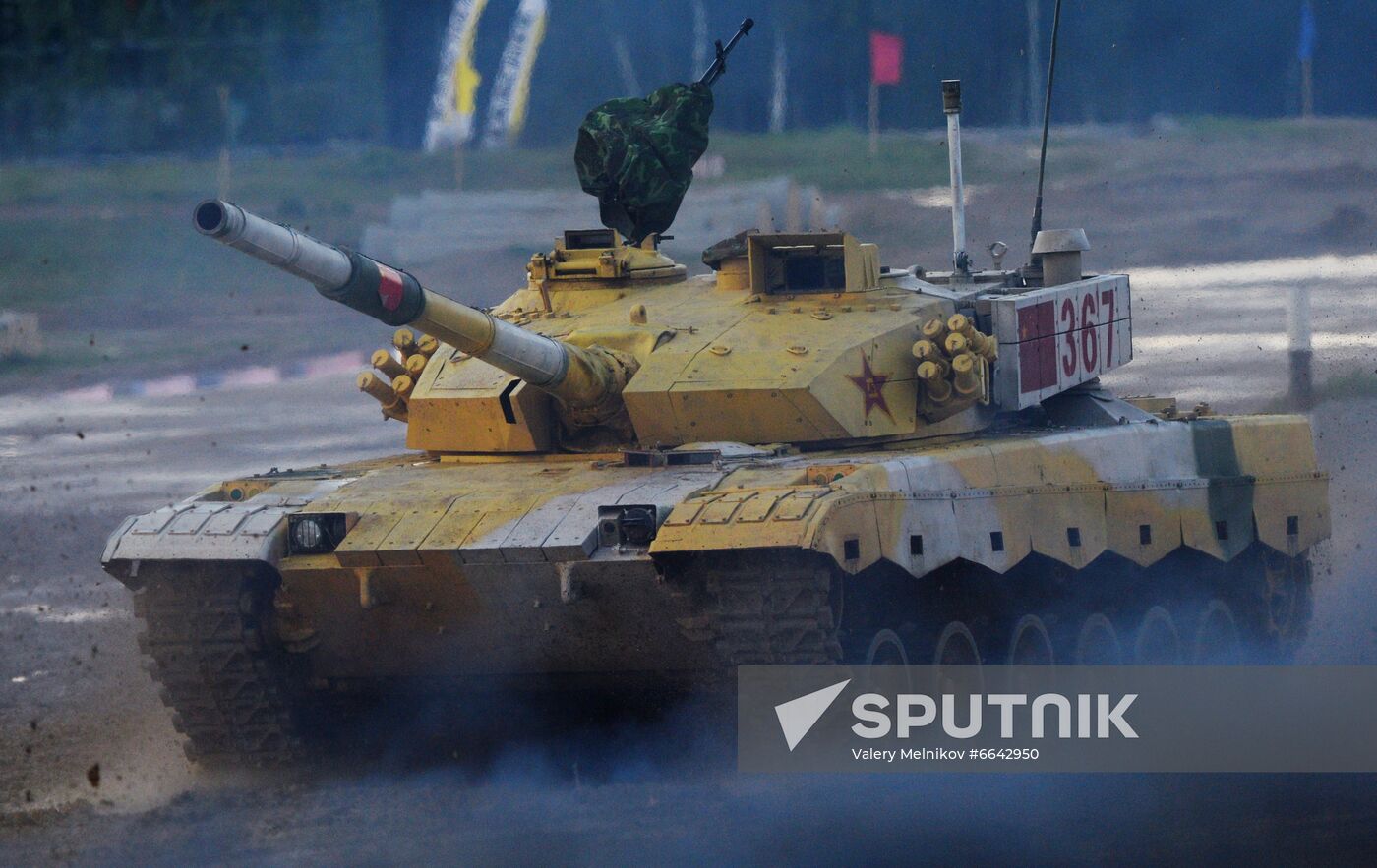 Russia Army Games Tank Biathlon