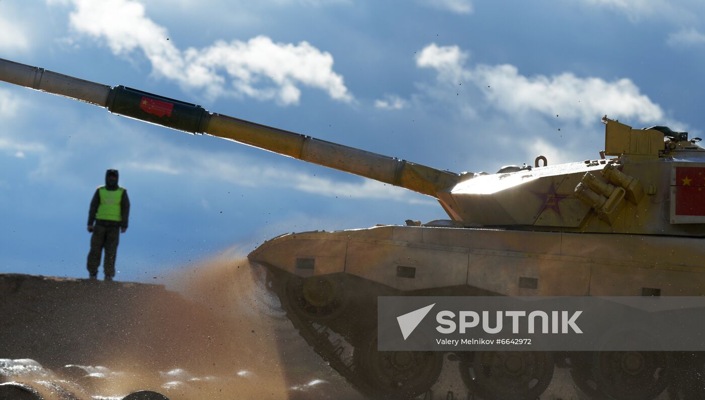 Russia Army Games Tank Biathlon