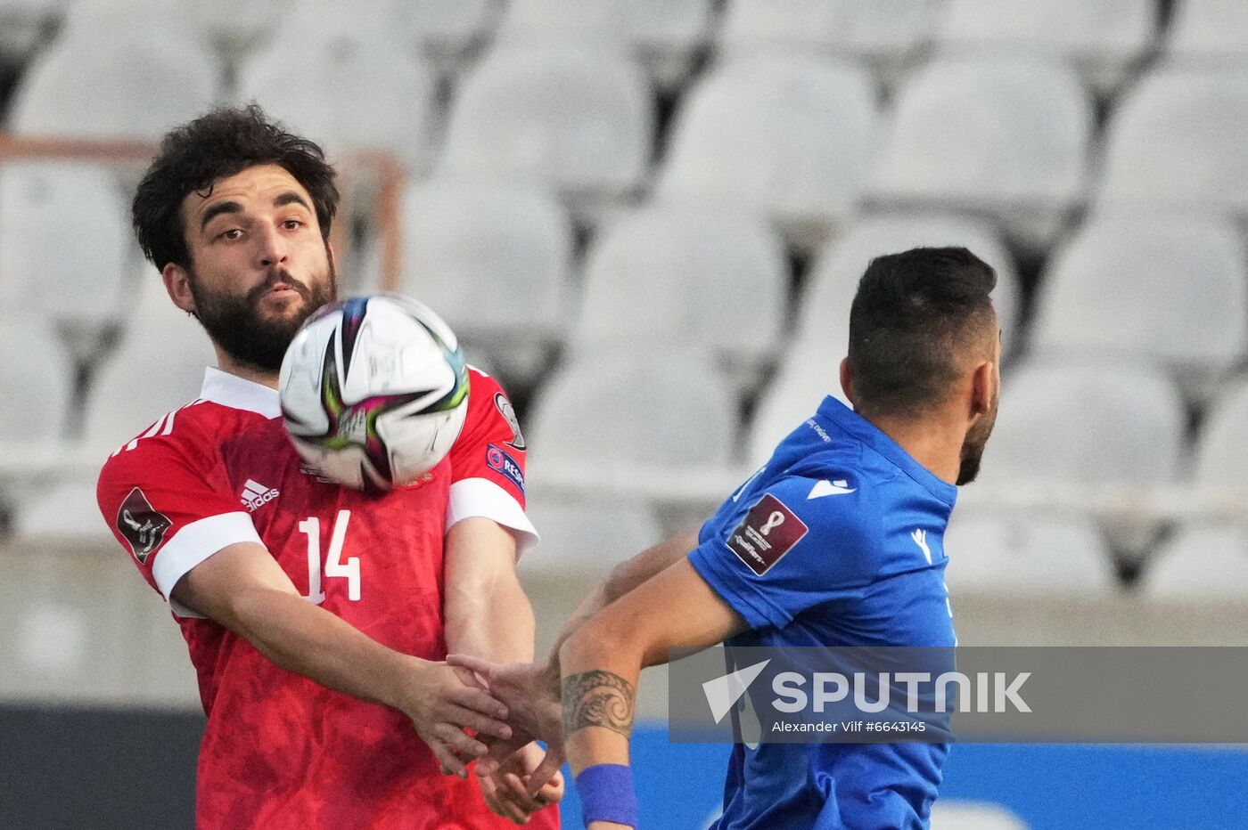 Cyprus Soccer World Cup 2022 Qualifiers Cyprus - Russia