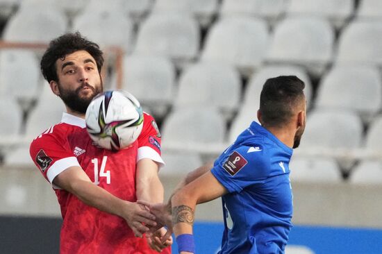 Cyprus Soccer World Cup 2022 Qualifiers Cyprus - Russia