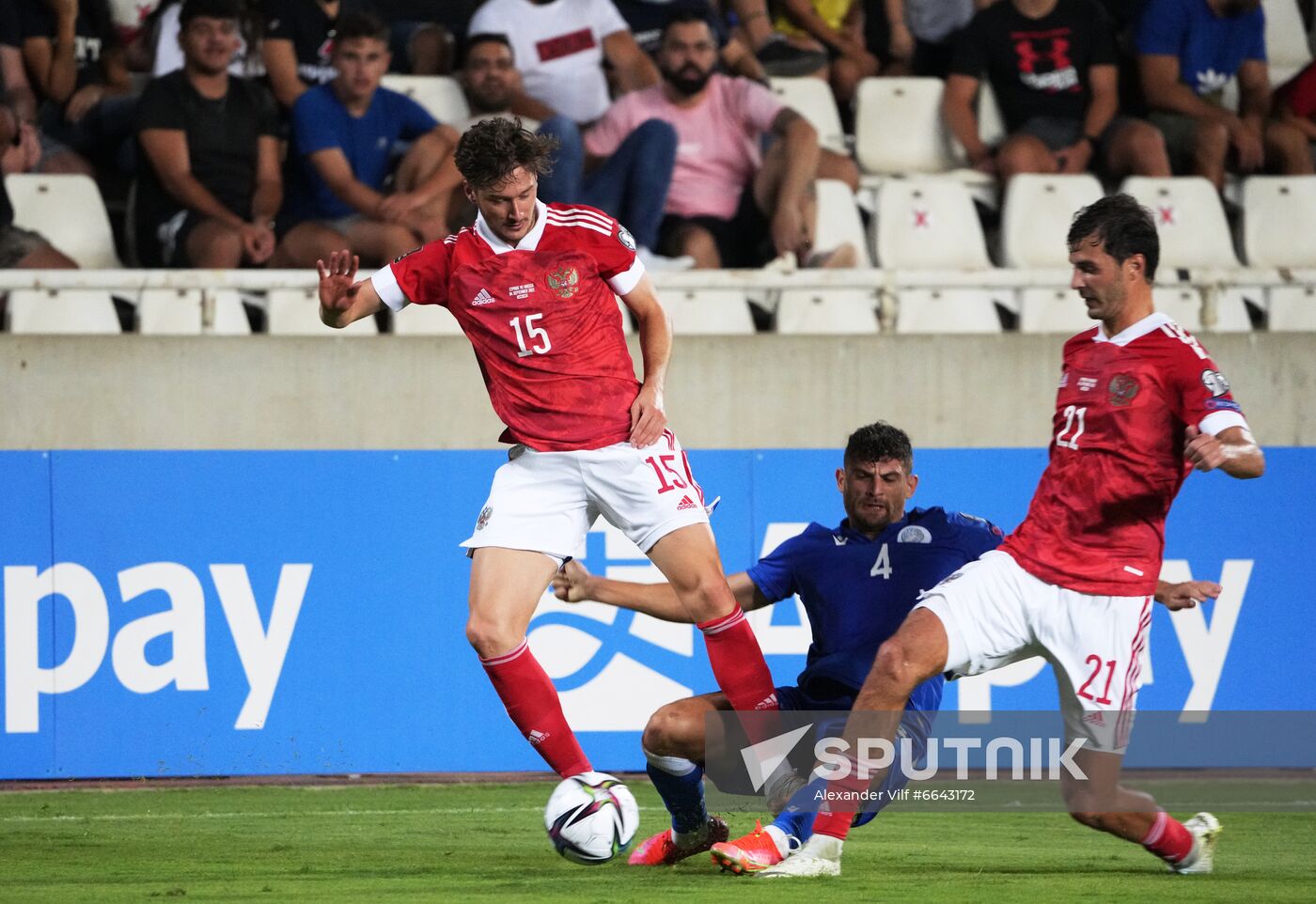 Cyprus Soccer World Cup 2022 Qualifiers Cyprus - Russia