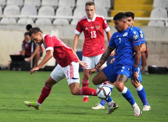 Cyprus Soccer World Cup 2022 Qualifiers Cyprus - Russia
