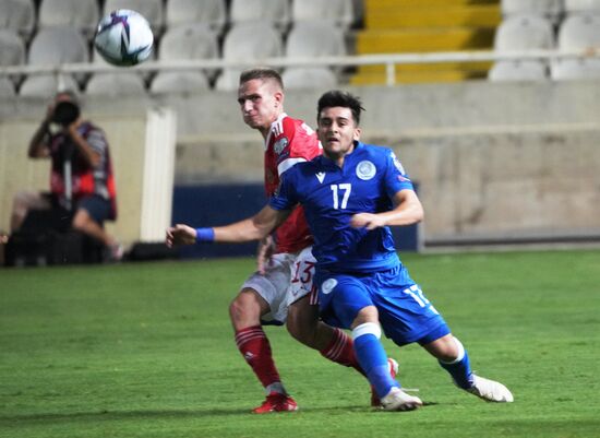 Cyprus Soccer World Cup 2022 Qualifiers Cyprus - Russia