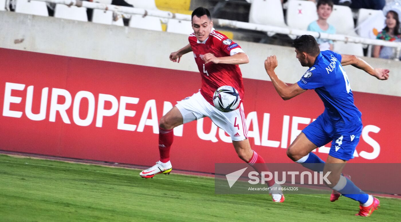 Cyprus Soccer World Cup 2022 Qualifiers Cyprus - Russia