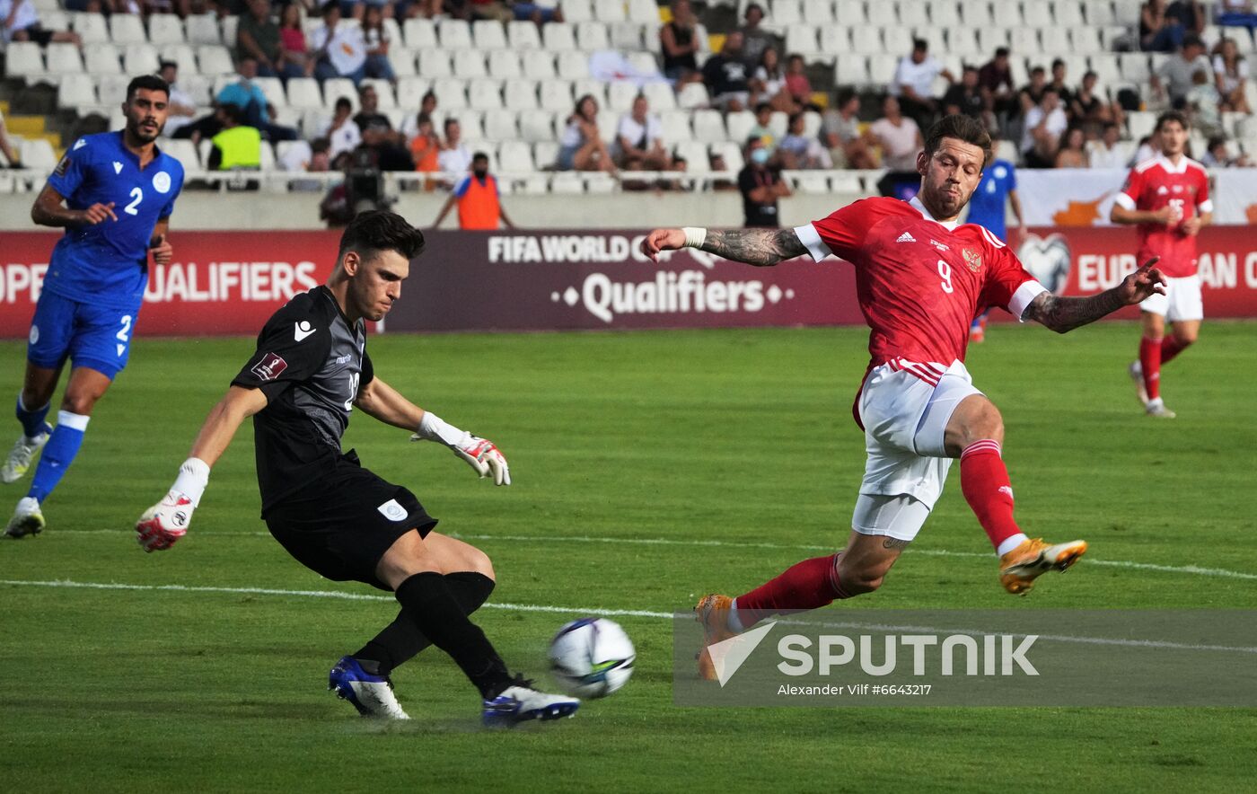 Cyprus Soccer World Cup 2022 Qualifiers Cyprus - Russia