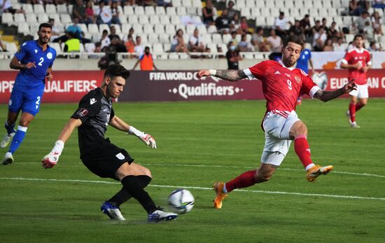 Cyprus Soccer World Cup 2022 Qualifiers Cyprus - Russia