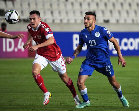 Cyprus Soccer World Cup 2022 Qualifiers Cyprus - Russia
