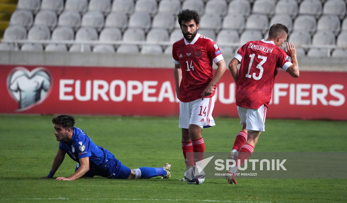 Cyprus Soccer World Cup 2022 Qualifiers Cyprus - Russia