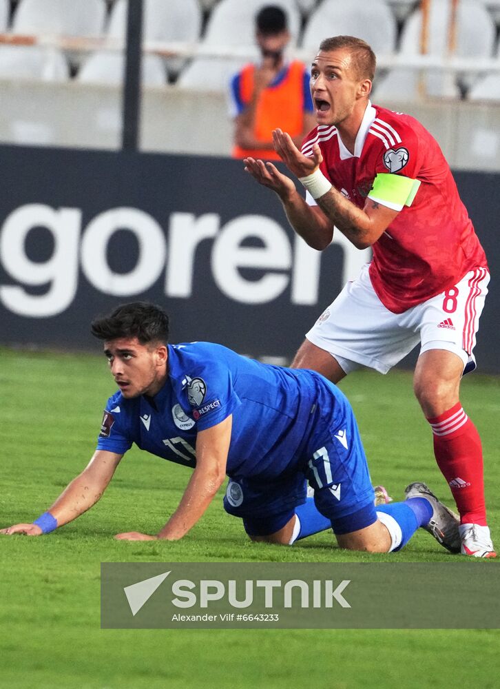 Cyprus Soccer World Cup 2022 Qualifiers Cyprus - Russia