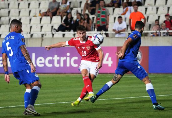 Cyprus Soccer World Cup 2022 Qualifiers Cyprus - Russia