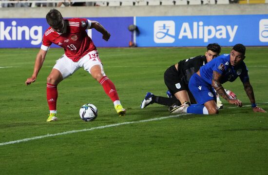 Cyprus Soccer World Cup 2022 Qualifiers Cyprus - Russia