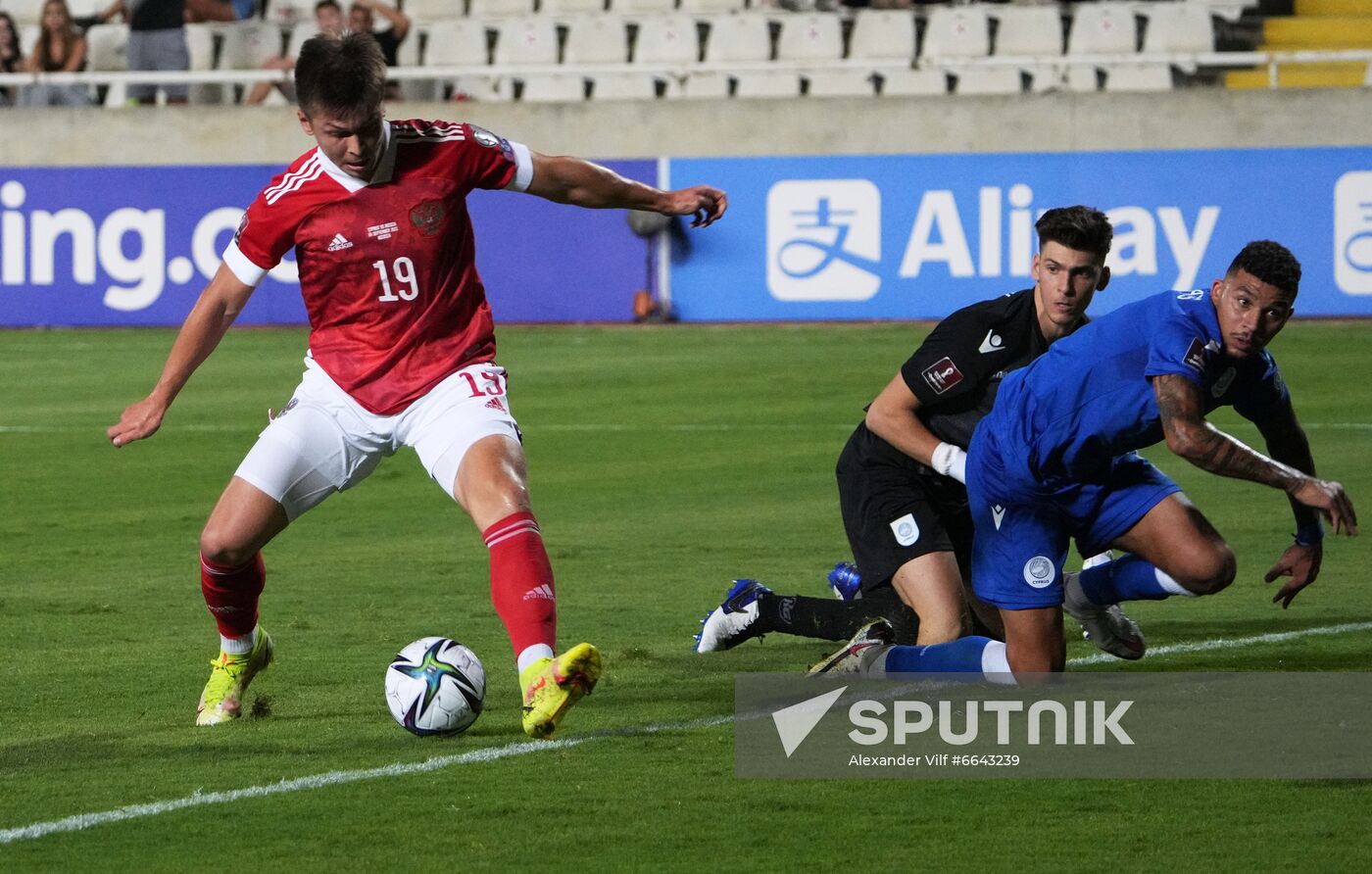 Cyprus Soccer World Cup 2022 Qualifiers Cyprus - Russia