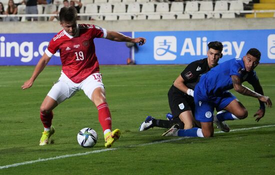 Cyprus Soccer World Cup 2022 Qualifiers Cyprus - Russia