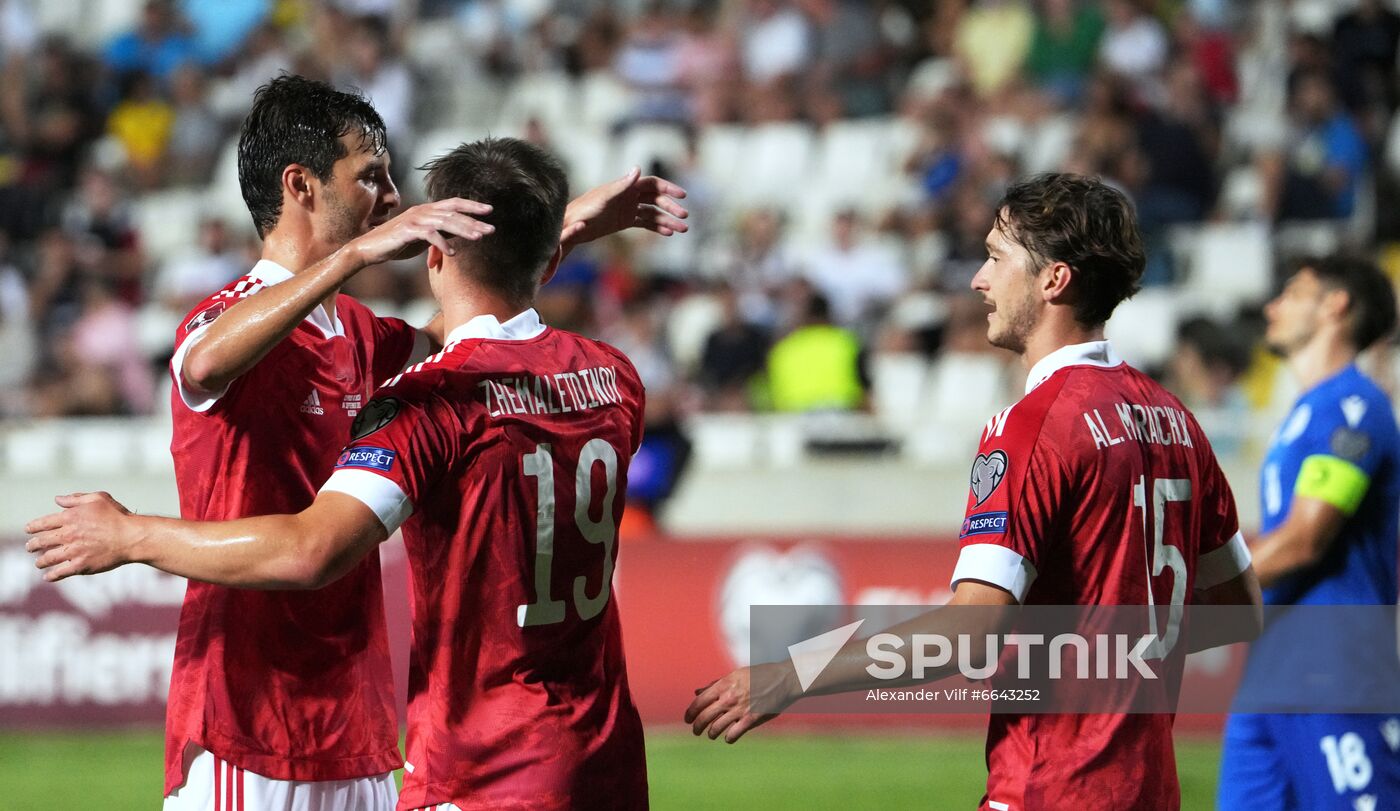 Cyprus Soccer World Cup 2022 Qualifiers Cyprus - Russia
