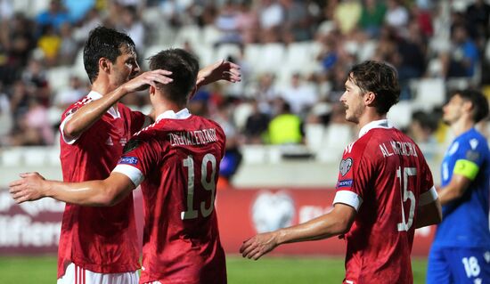 Cyprus Soccer World Cup 2022 Qualifiers Cyprus - Russia