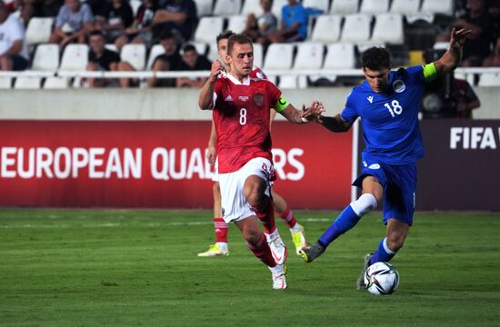 Cyprus Soccer World Cup 2022 Qualifiers Cyprus - Russia