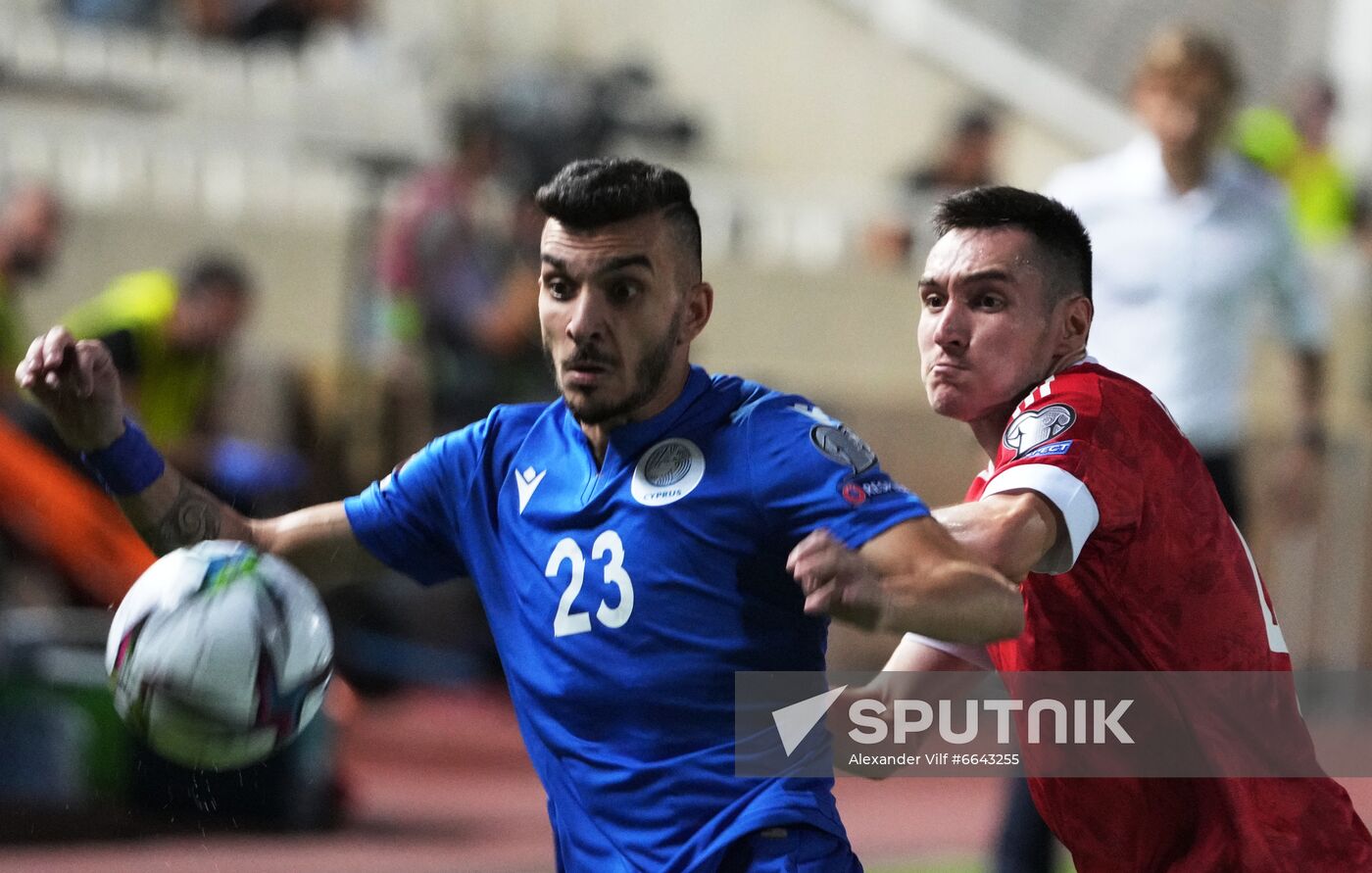 Cyprus Soccer World Cup 2022 Qualifiers Cyprus - Russia