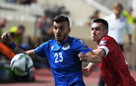 Cyprus Soccer World Cup 2022 Qualifiers Cyprus - Russia