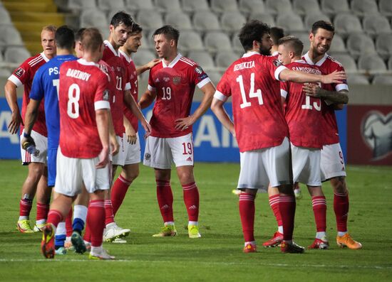 Cyprus Soccer World Cup 2022 Qualifiers Cyprus - Russia