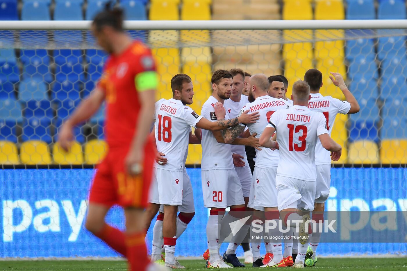 Russia Soccer World Cup 2022 Qualifiers Belarus - Wales