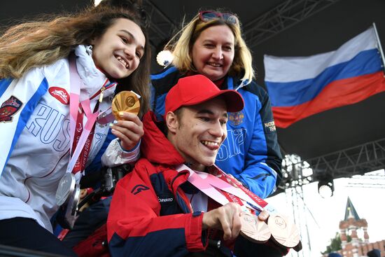 Russia Paralympics 2020 Medalists Honoring