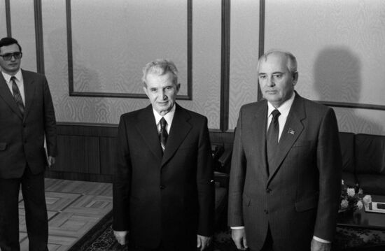 President of Romania Nicolae Ceausescu visits Soviet Union