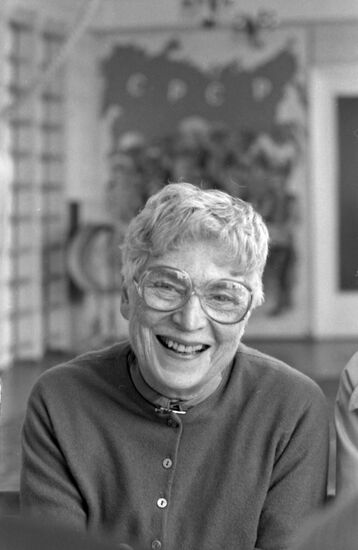 US citizen Marion Robson in Onok village in Trans-Carpathian Region
