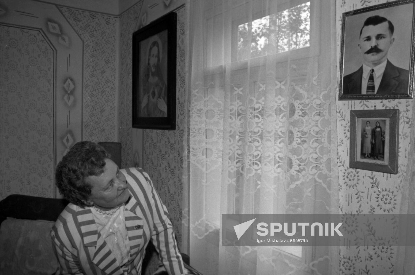 US citizen Anna Polok in Onok village in Trans-Carpathian Region