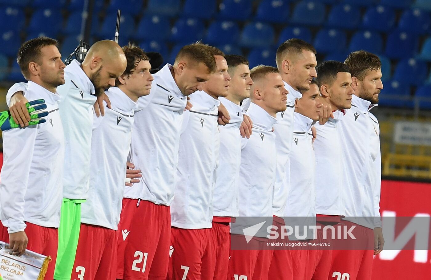 Russia Soccer World Cup 2022 Qualifiers Belarus - Belgium