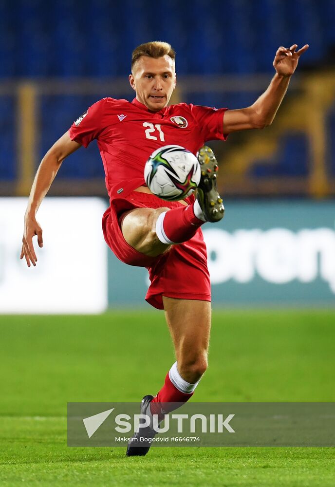 Russia Soccer World Cup 2022 Qualifiers Belarus - Belgium