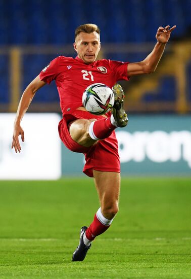 Russia Soccer World Cup 2022 Qualifiers Belarus - Belgium