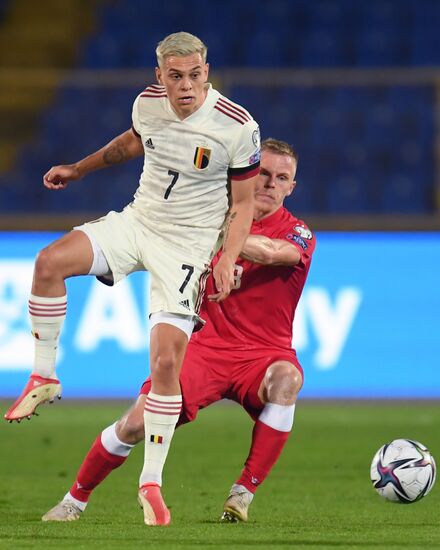 Russia Soccer World Cup 2022 Qualifiers Belarus - Belgium