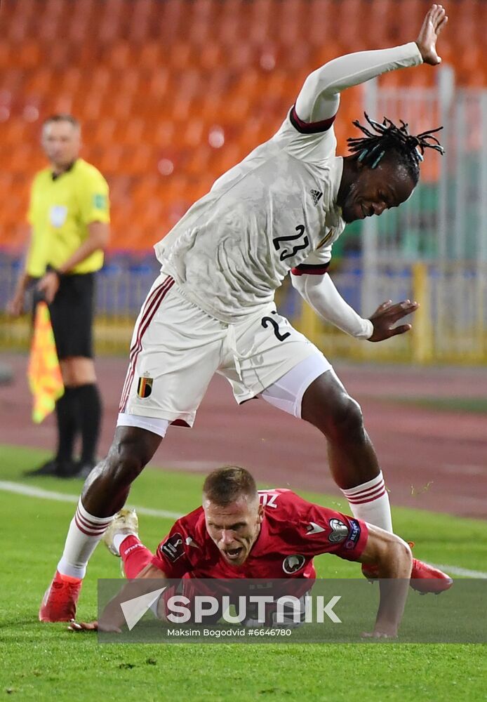 Russia Soccer World Cup 2022 Qualifiers Belarus - Belgium