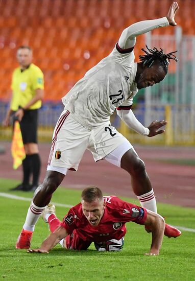 Russia Soccer World Cup 2022 Qualifiers Belarus - Belgium