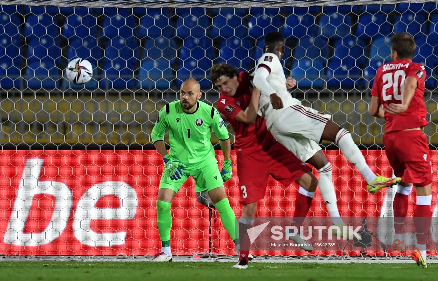 Russia Soccer World Cup 2022 Qualifiers Belarus - Belgium