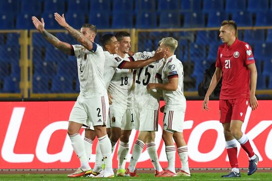 Russia Soccer World Cup 2022 Qualifiers Belarus - Belgium