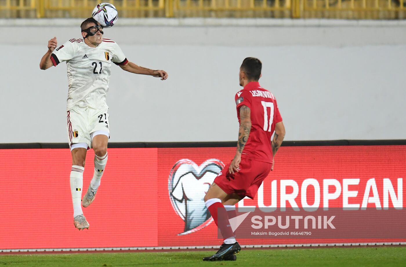 Russia Soccer World Cup 2022 Qualifiers Belarus - Belgium