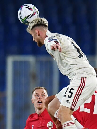 Russia Soccer World Cup 2022 Qualifiers Belarus - Belgium