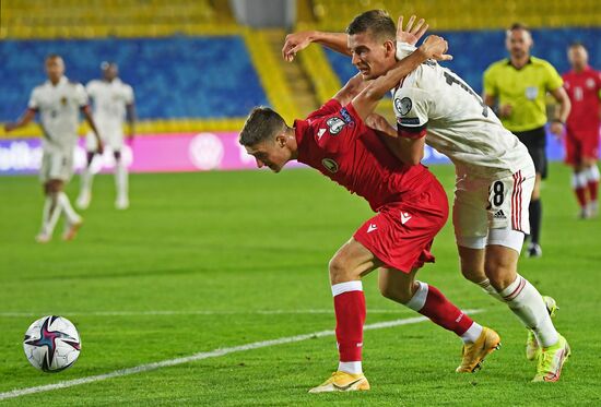 Russia Soccer World Cup 2022 Qualifiers Belarus - Belgium