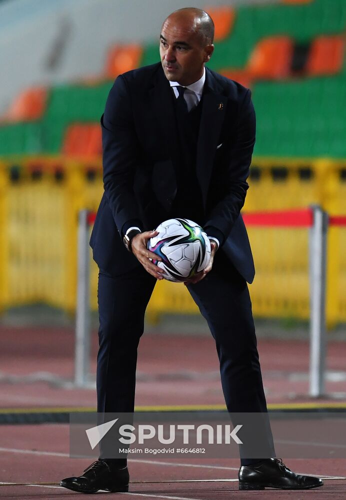 Russia Soccer World Cup 2022 Qualifiers Belarus - Belgium