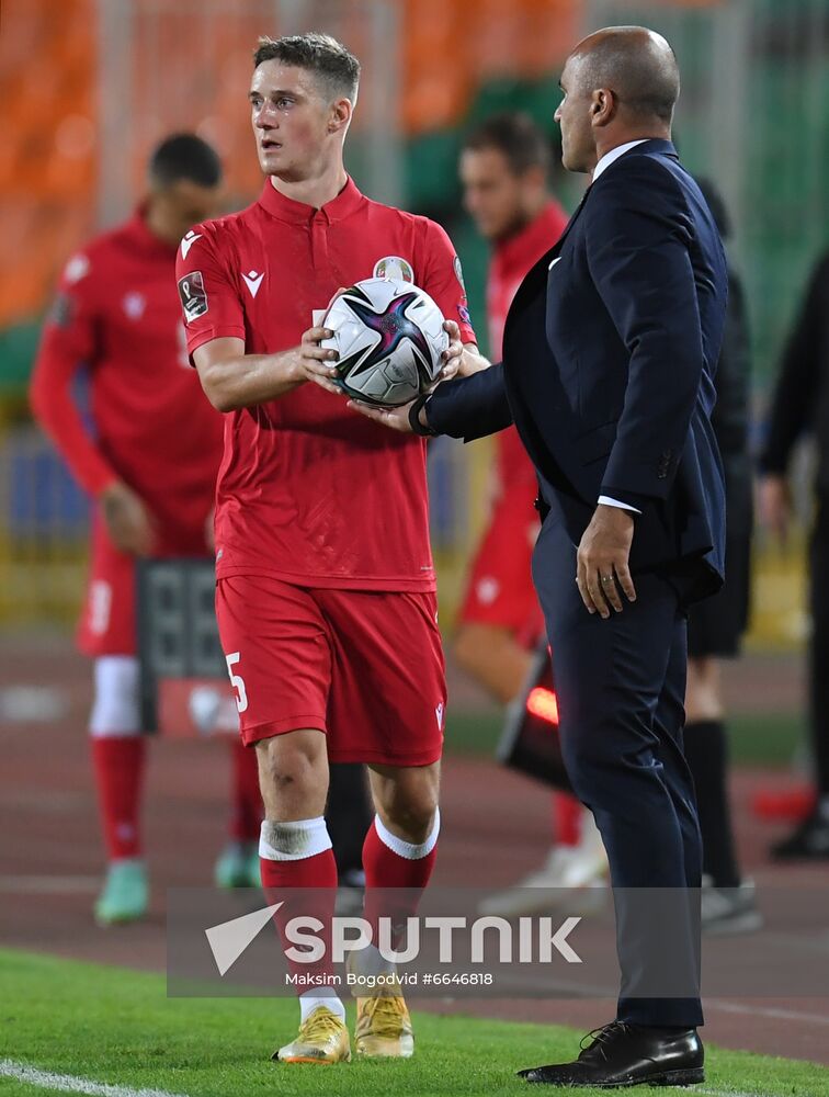 Russia Soccer World Cup 2022 Qualifiers Belarus - Belgium