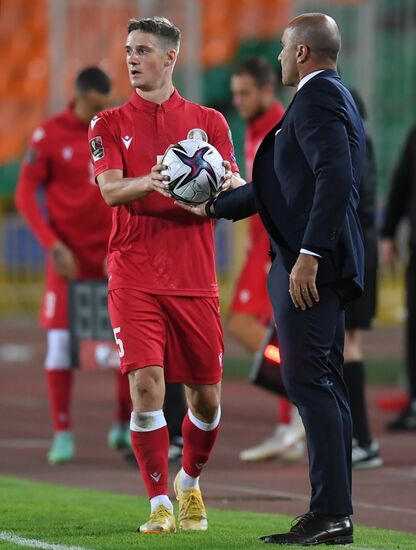 Russia Soccer World Cup 2022 Qualifiers Belarus - Belgium