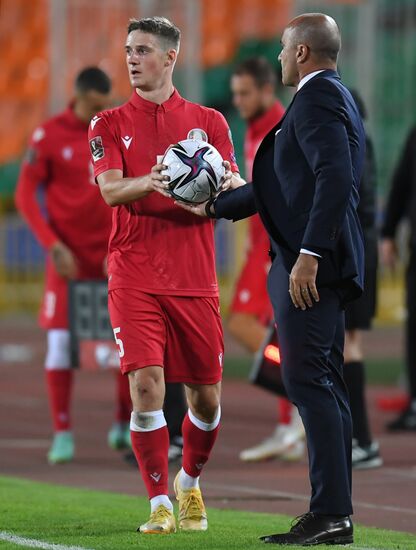 Russia Soccer World Cup 2022 Qualifiers Belarus - Belgium