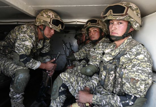 Kyrgyzstan CSTO Military Drills