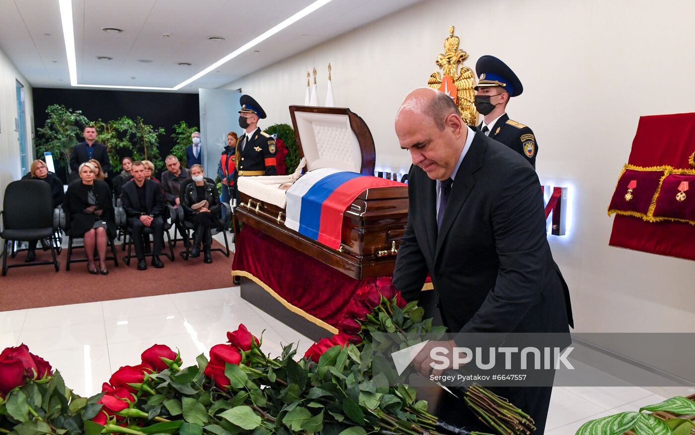 Russia Putin Mishustin Zinichev Farewell
