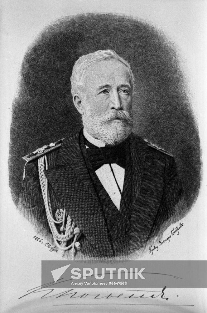Portrait of Russian Admiral Konstantin Posyet