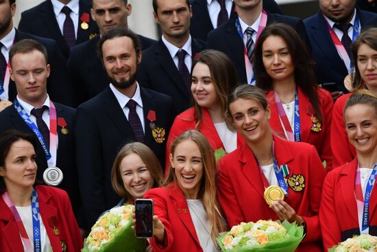 Russia Medvedev Olympics 2020 Medalists