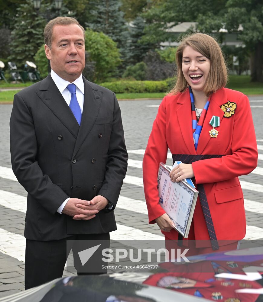 Russia Medvedev Olympics 2020 Medalists