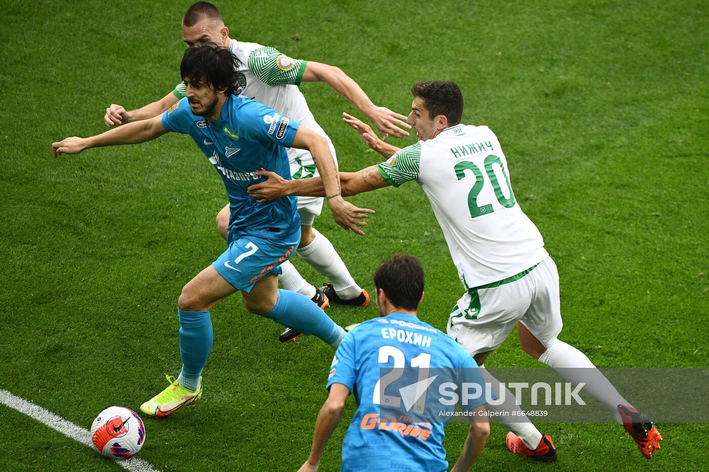 Russia Soccer Premier-League Zenit - Akhmat