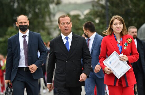 Russia Medvedev Olympics 2020 Medalists